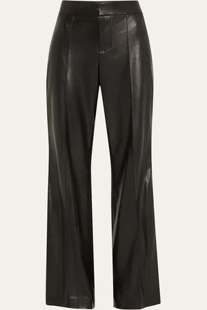 ALICE+OLIVIA Dylan High-Waist Faux-Leather Pants