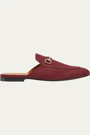 Gucci Princetown GG Canvas Bit Loafer Mules