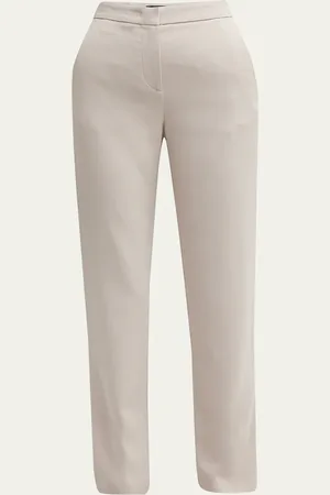 Giorgio Armani Viscose Cady Straight-Leg Trousers