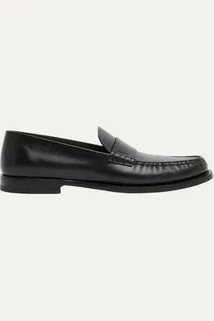 The Row Novus Leather Slip-On Loafers