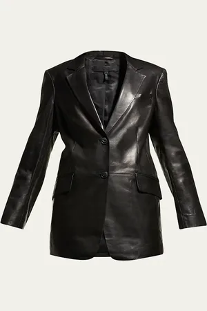 RAG&BONE Charles Lambskin Leather Blazer