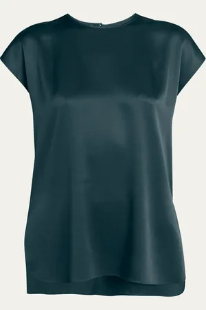 Giorgio Armani Short Sleeve Silk Blouse