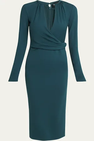 Giorgio Armani Keyhole Milano Jersey Sheath Dress