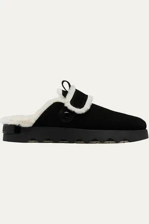sorel Viibe Suede Faux Fur Cozy Mules