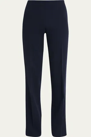 AKRIS Carole Straight-Leg Wool Double-Face Pants