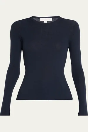 Michael Kors Hutton Ribbed Cashmere Pullover