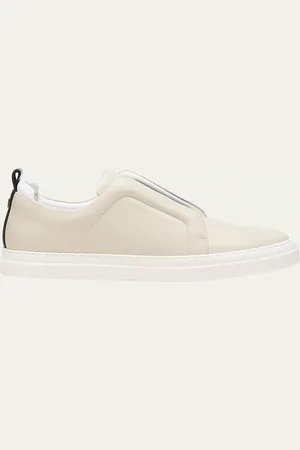 Pierre Hardy Laceless Leather Low-Top Sneakers