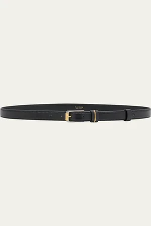 The Row Metallic Loop Small Leather Belt