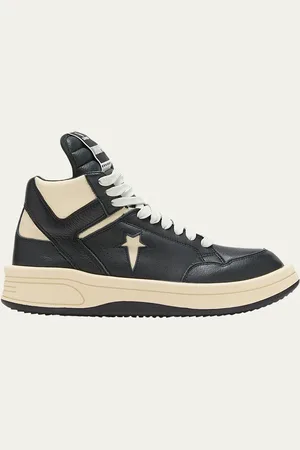 CONVERSE X DRKSHDW X DRKSHDW Bicolor Leather High-Top Sneakers