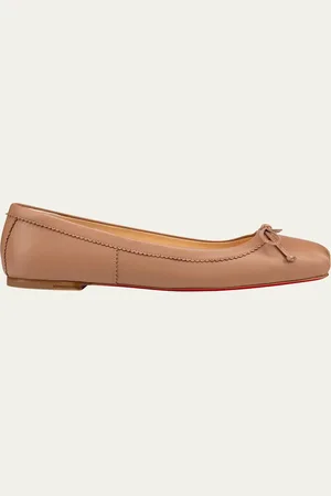 Christian Louboutin Mamadrague Napa Bow Ballerina Flats