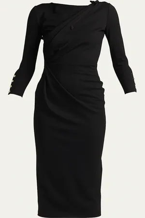 Giorgio Armani Asymmetric Keyhole Midi Dress