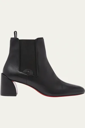 Christian Louboutin Turelastic Red Sole Calf Leather Boots