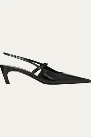 Totême Sharp Leather Slingback Pumps