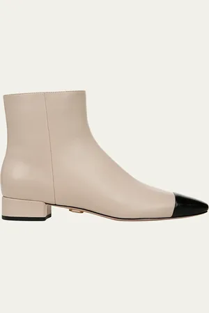 VERONICA BEARD Cecile Bicolor Cap-Toe Ankle Booties