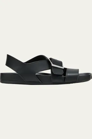 Loewe Ease Leather Toe-Ring Comfort Sandals