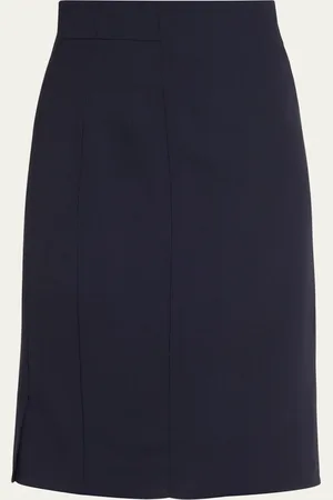 AKRIS Wool-Blend Knee-Length Pencil Skirt
