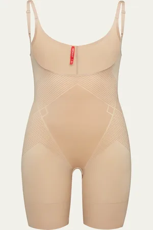 Spanx Shape Invisible Open-Bust Mid-Thigh Bodysuit