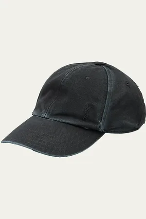 Saint Laurent YSL Washed Denim Baseball Hat
