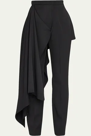 Alexander McQueen Draped Straight Trousers