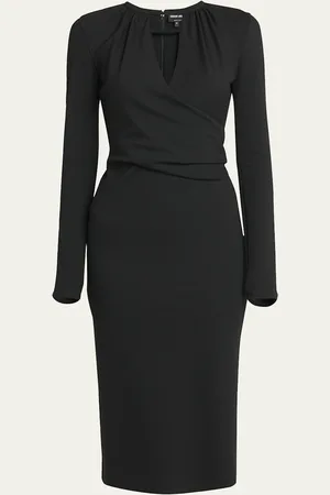 Giorgio Armani Keyhole Milano Jersey Sheath Dress