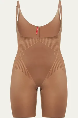 Spanx Shape Invisible Open-Bust Mid-Thigh Bodysuit