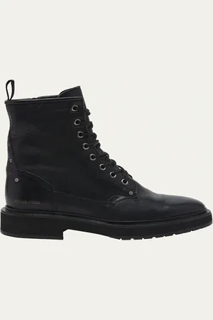 Golden Goose Combat Leather Ankle Boots