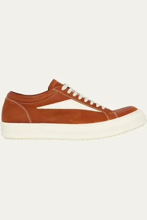 Rick Owens Scarpe Bicolor Suede Low-Top Sneakers