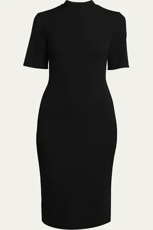 Moncler Stretch Knit Midi Dress