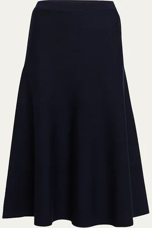 GABRIELA HEARST Freddie Midi Wool-Cashmere Skirt