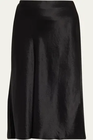 Vince Satin Slip Midi Skirt