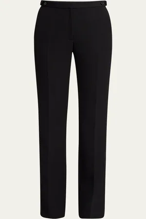 The Row Jesse Straight-Leg Crepe Pants