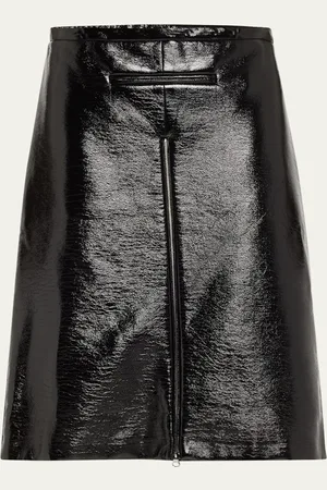 Courrèges Vinyl Zipper Skirt