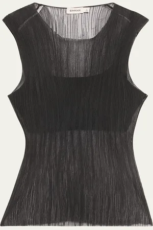 Simkhai Oakley Bralette Plise Knit Tank Top