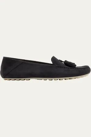 Loro Piana Suede Tassel Moccasin Loafers