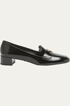 Prada Vernice Patent Loafer Pumps