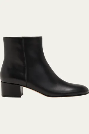 Gianvito Rossi Leather Zip Ankle Booties