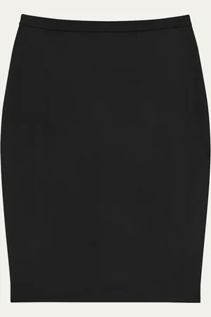 THEORY Traceable Wool Knee-Length Pencil Skirt