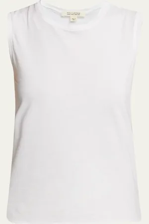 NILI LOTAN Cotton Muscle Tee