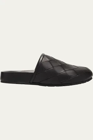 Bottega Veneta Reggie Woven Leather Slipper Mules