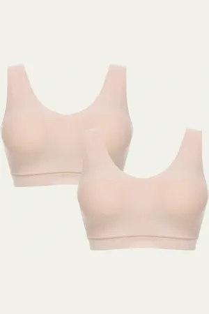 Chantelle Soft Stretch Padded V-Neck Bra Top, 2-Pack
