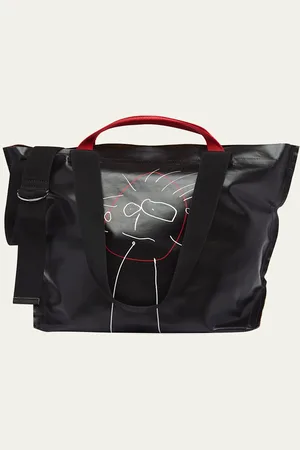 Plan C Medium Printed Shopper Tote Bag