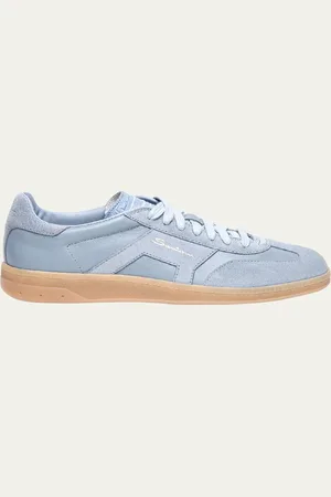 santoni DBS Mixed Leather Low-Top Sneakers