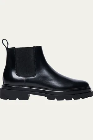 santoni Forestlow Leather Chelsea Booties