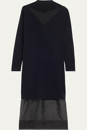 3.1 Phillip Lim Mock-Neck Combo Sweater Dress