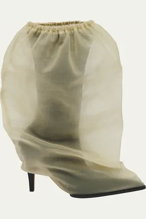 Alexander McQueen Sheer Bag Stiletto Boots