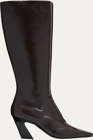 Bottega Veneta Lewis Calfskin Leather Knee Boots