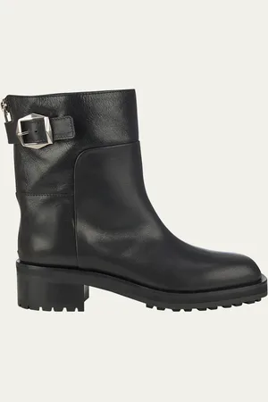 Jimmy Choo Brooklyn Leather Moto Booties