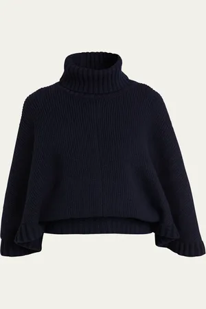 Chloé Boxy Wool Cashmere Turtleneck Sweater