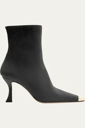ALEXANDRE BIRMAN Olivia Suede Cap-Toe Booties