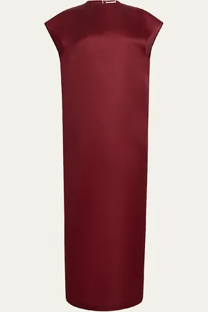 Khaite Lohan Long Column Silk Dress